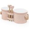 Label Label: Wooden Bongos - Pink - Musical Instrument Toy, 2 Heart-Shaped Drum Sticks, Carry Handles, Develops Creativity, Toddler & Kids Ages 2+